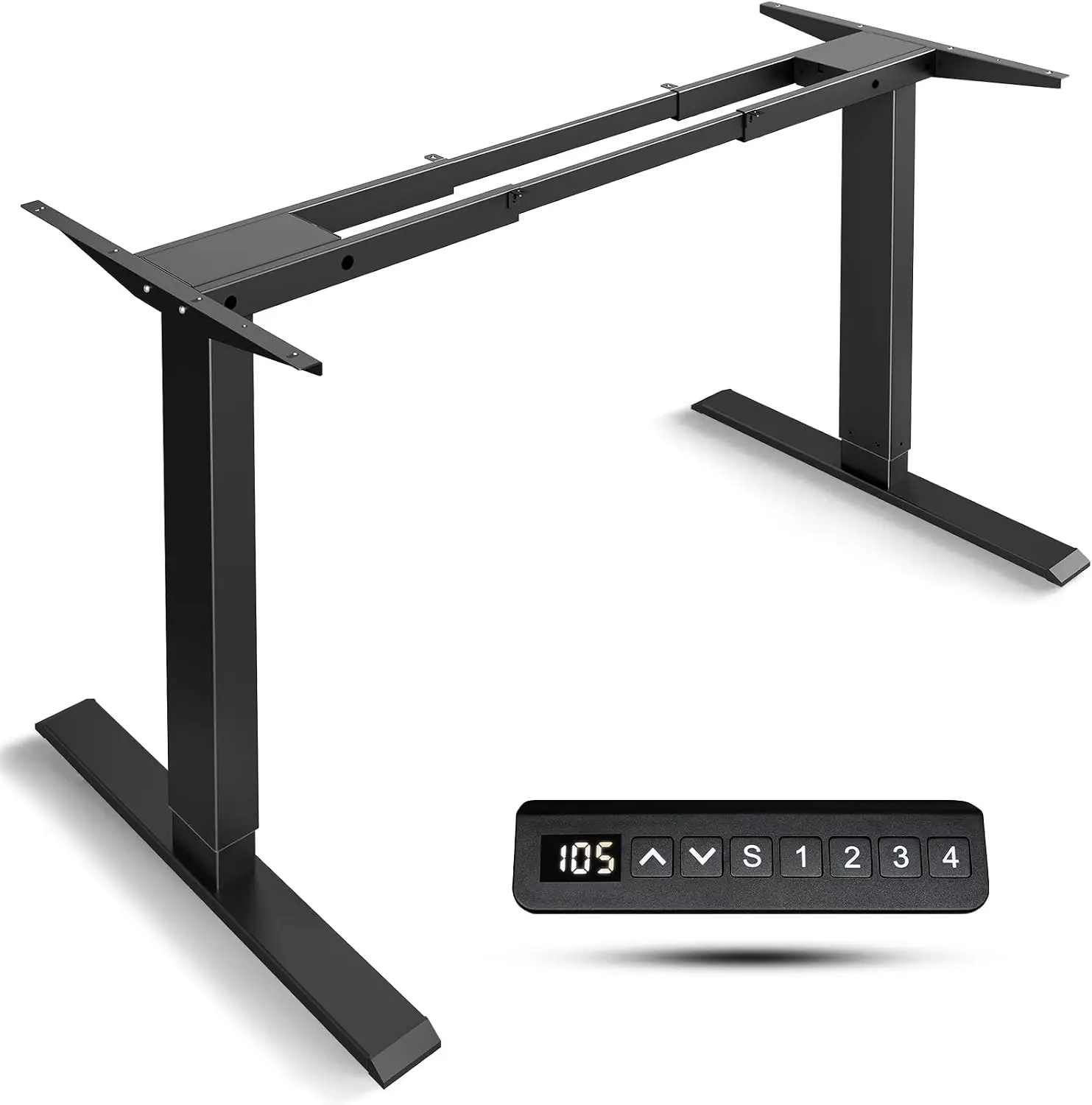 Desk Setup Height - Elektrisch höhenverstellbarer Schreibtischrahmen mit Doppelmotor, robuste