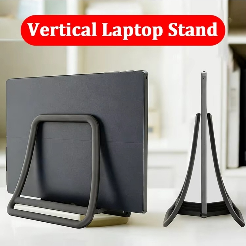 Desk Setup Macbook - Rutschfester vertikaler Laptop-Ständer, abnehmbarer Laptop-Desktop-Ständer, Notebook-Dock