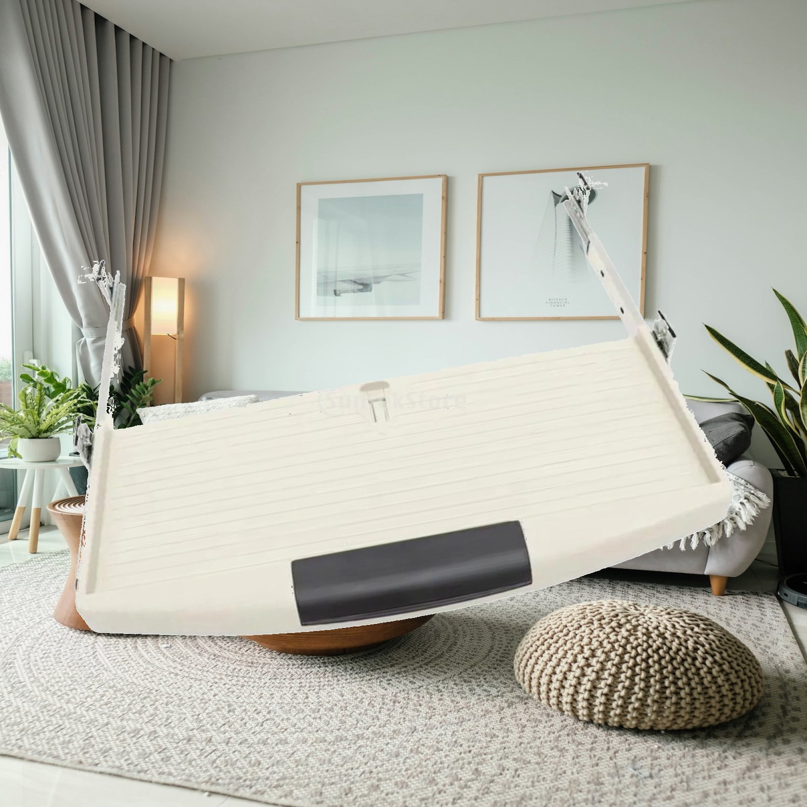 Desk Setup With Keyboard Tray - Ausziehbare Computer-Tastaturschublade aus Kunststoff, ergonomisches Schreibregal