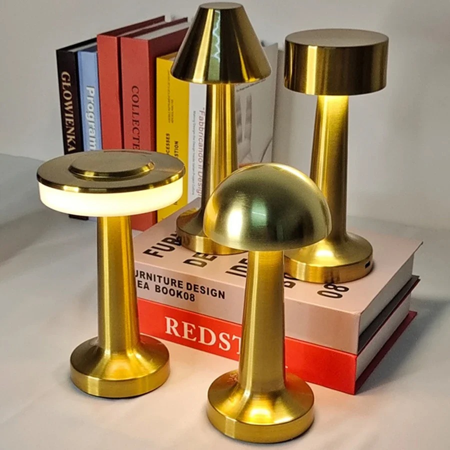 Desk Setup Study - LED Touch Tisch Lampe Wiederaufladbare Retro