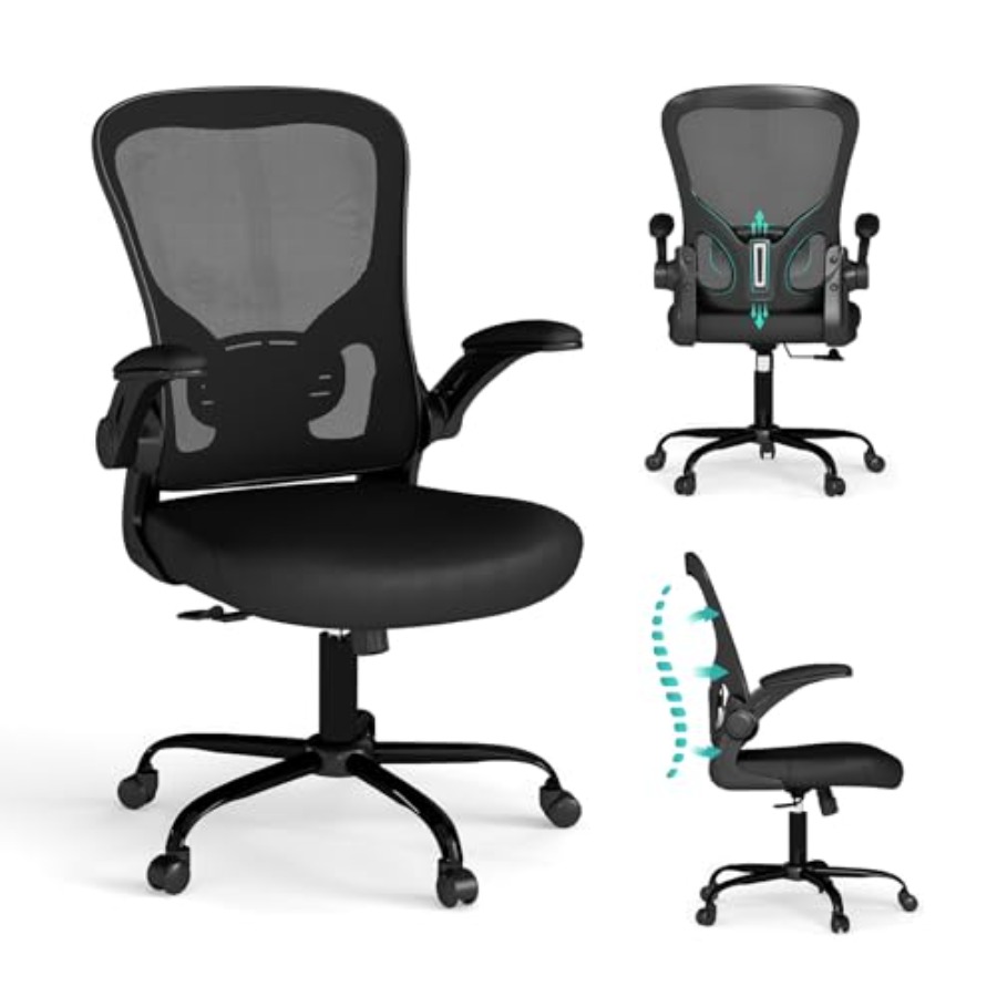 Desk Setup Height - Bürostuhl aus Netzstoff, ergonomische Computer-Schreibtischstühle, Set
