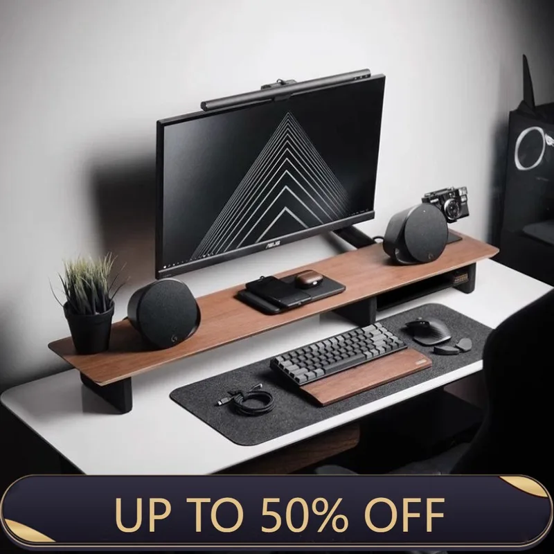 Desk Setup Height - Z1 Monitor-Höhenverstellständer, Luxuriöser Büroschreibtisch-Setup, E-Sports-Raum Monitorhalterung,