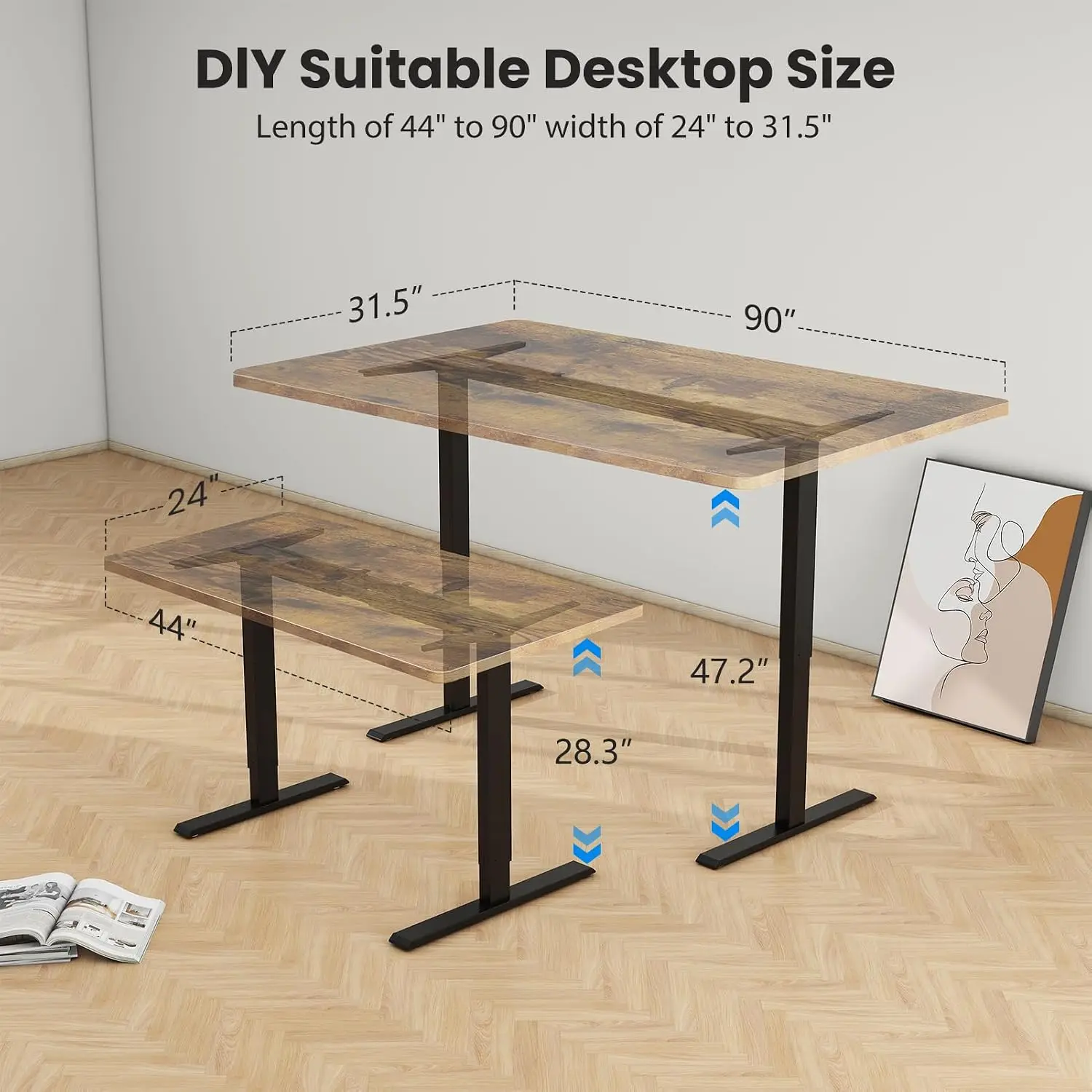 Elektrisch höhenverstellbarer  – Desk Setup Height Bewertung und Preis