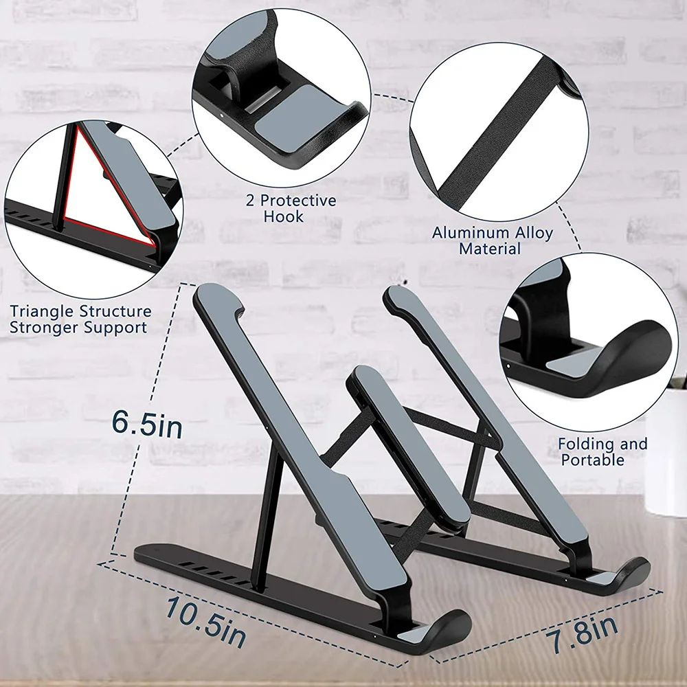 Faltbarer Laptop-Ständer, vers – Desk Setup Macbook Bewertung und Preis