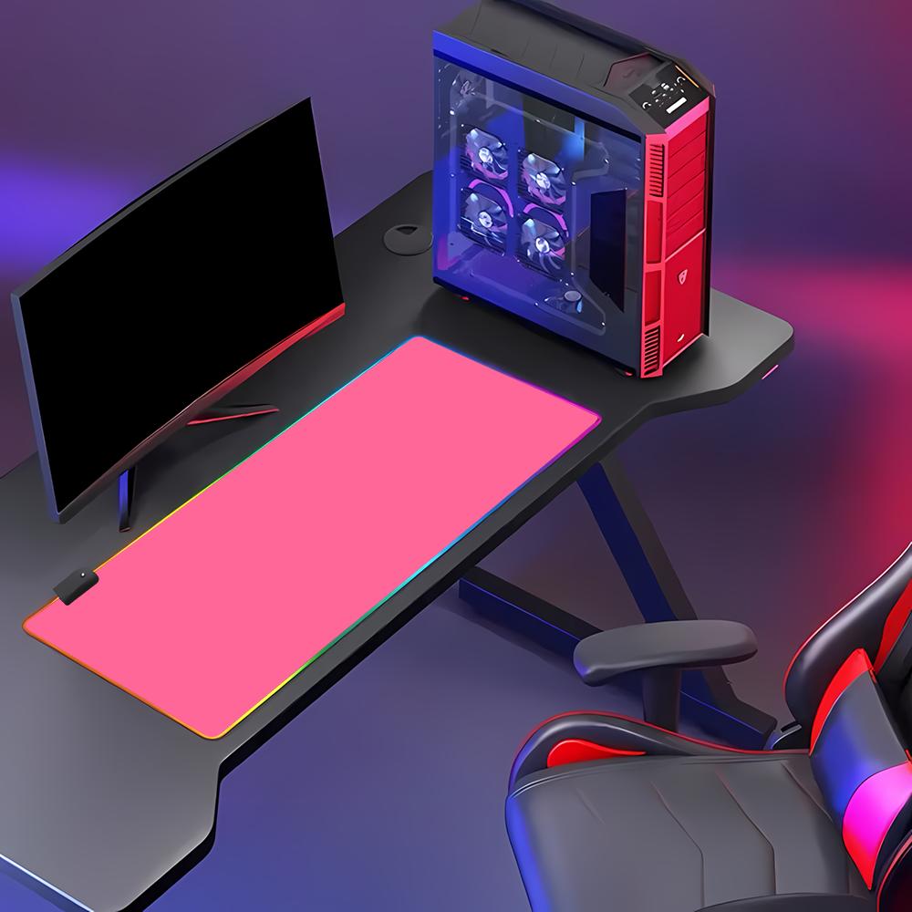 RGB HD Einfarbiges Gaming-Maus – Desk Setup With Keyboard Tray Bewertung und Preis