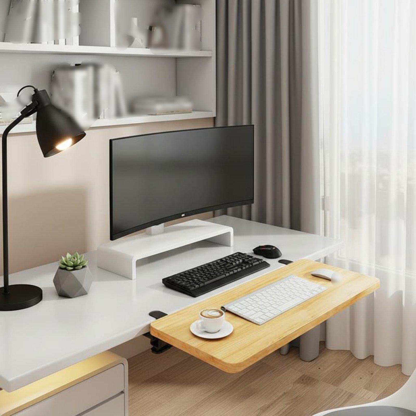 Klappbares Schreibtischregal S – Desk Setup With Keyboard Tray Bewertung und Preis