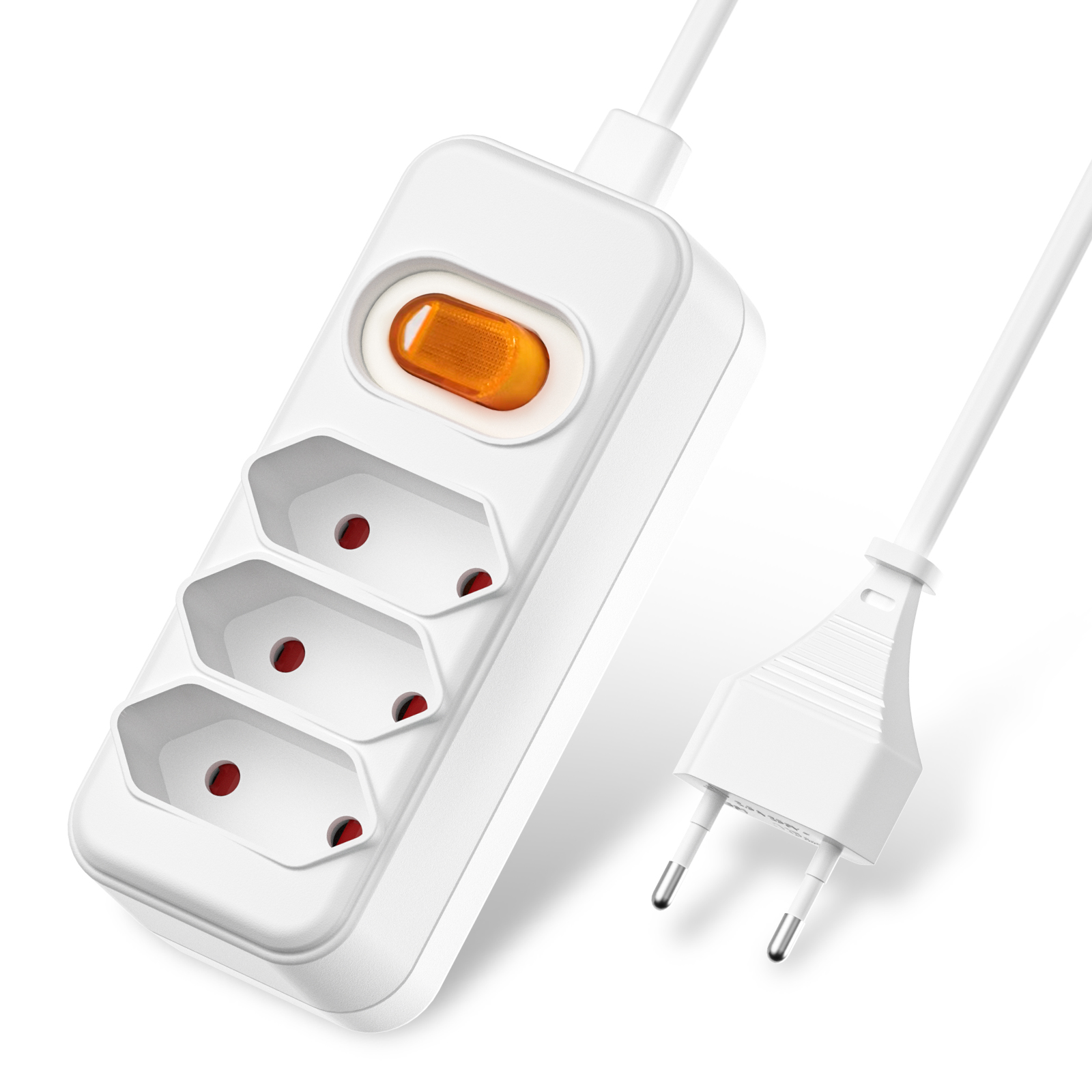 Europäische 2-polige EU-Steckd – Power Strip Flat Bewertung und Preis