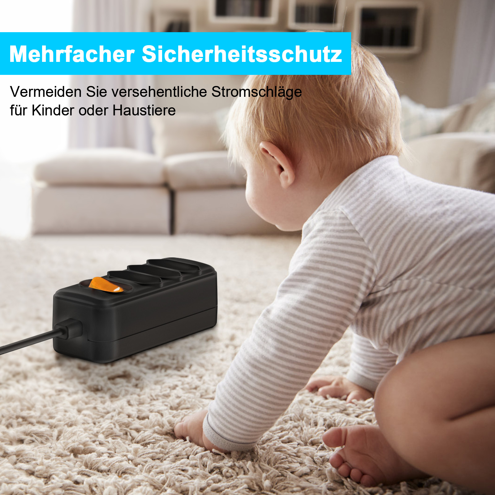 Europäische 2-polige EU-Steckd – Power Strip Flat Bewertung und Preis
