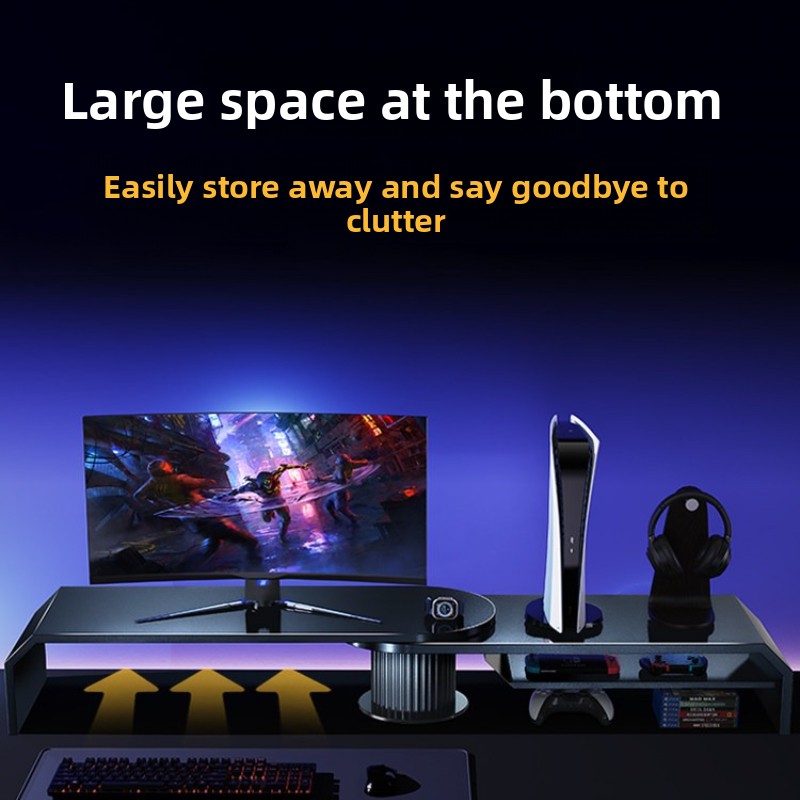 Gaming-Dual-Monitor-Ständer, B – Desk Setup With Laptop And Monitor Bewertung und Preis