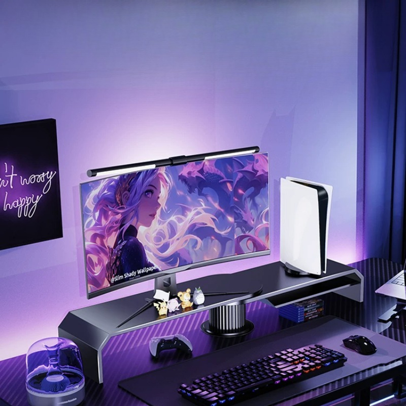 Gaming-Dual-Monitor-Ständer, B – Desk Setup With Laptop And Monitor Bewertung und Preis