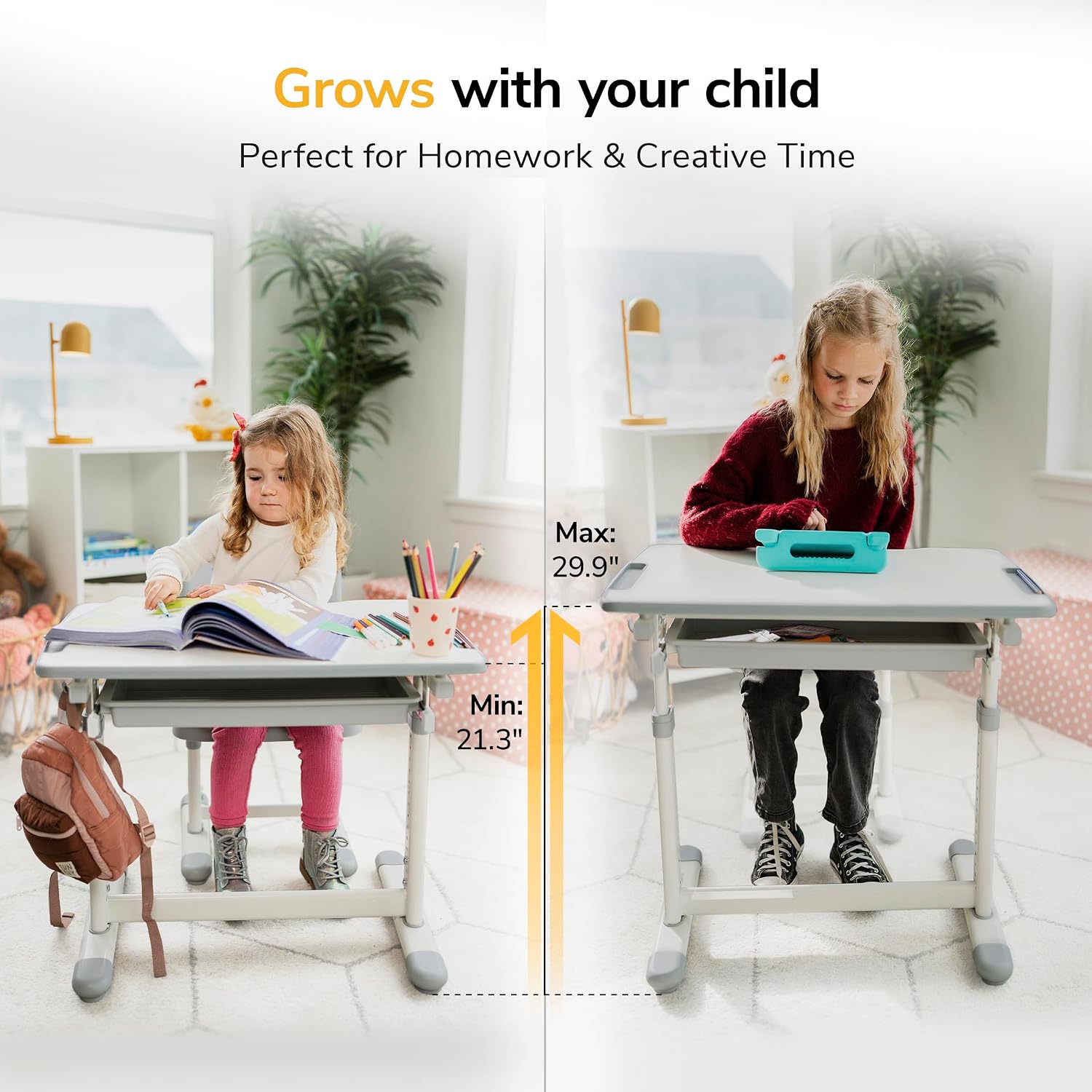 Kinderschreibtisch- und Stuhl- – Desk Setup Height Bewertung und Preis