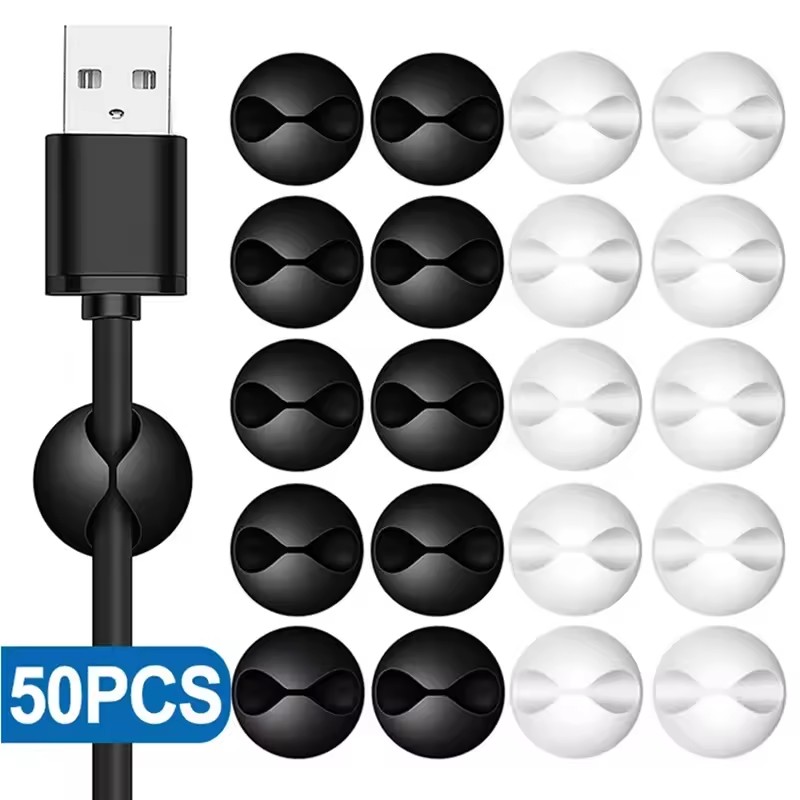 5/50 Stück Desktop-Wand-Kabelc – Desk Setup Organization Bewertung und Preis