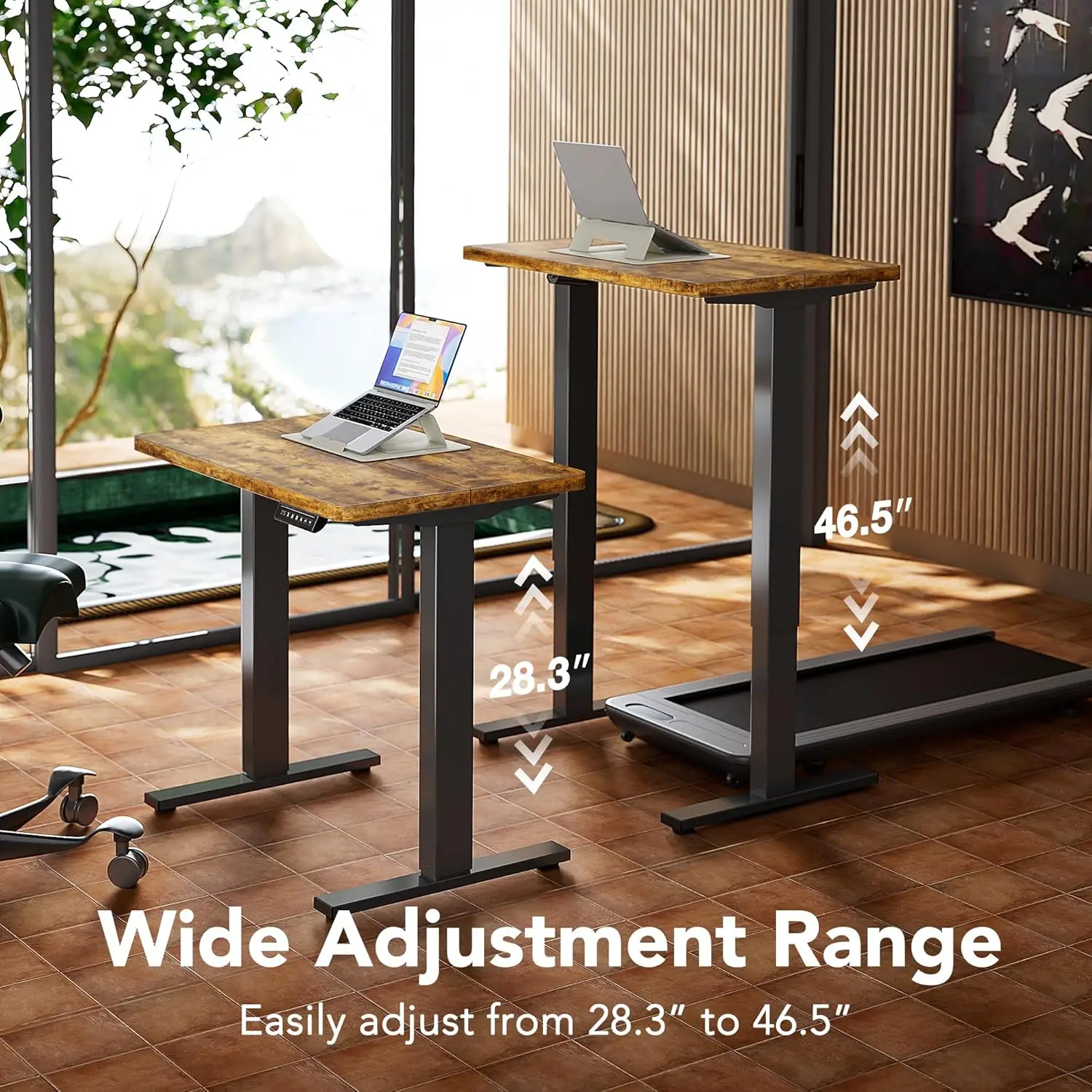 Hölzerne Tastaturablage unter  – Desk Setup With Keyboard Tray Bewertung und Preis