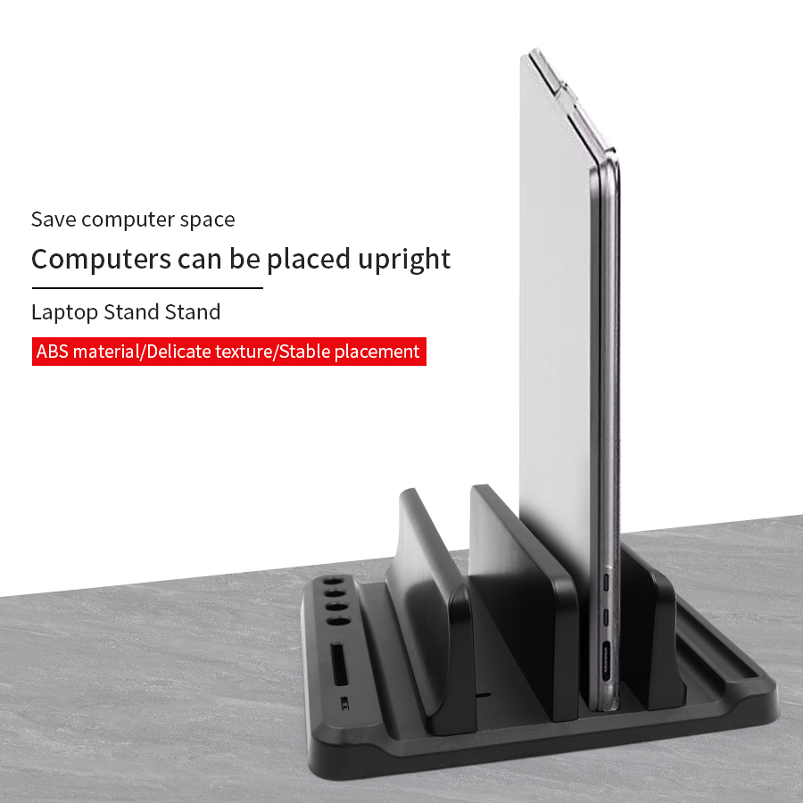 Vertikaler Laptop-Ständer aus  – Desk Setup Macbook Bewertung und Preis