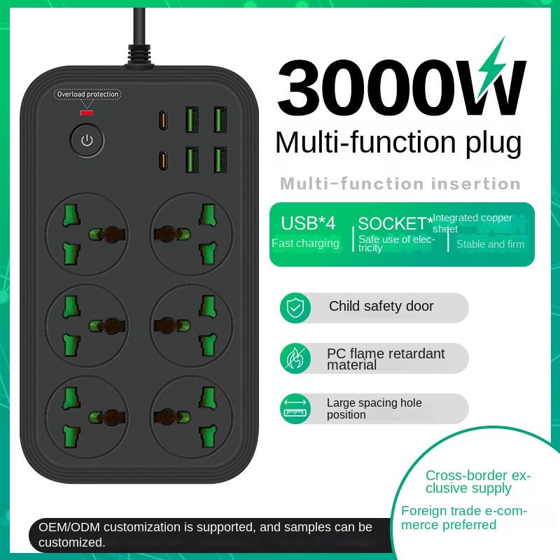13A Universal-Steckdosenleiste – Power Strip Flat Bewertung und Preis