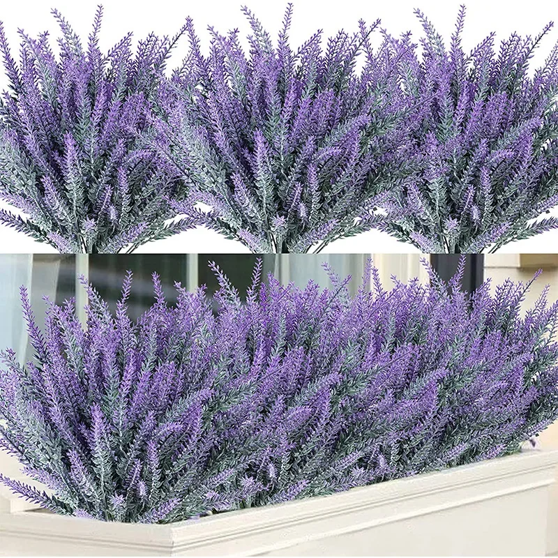 1 Bündel lila künstlicher Lave – Desk Setup Plants Bewertung und Preis