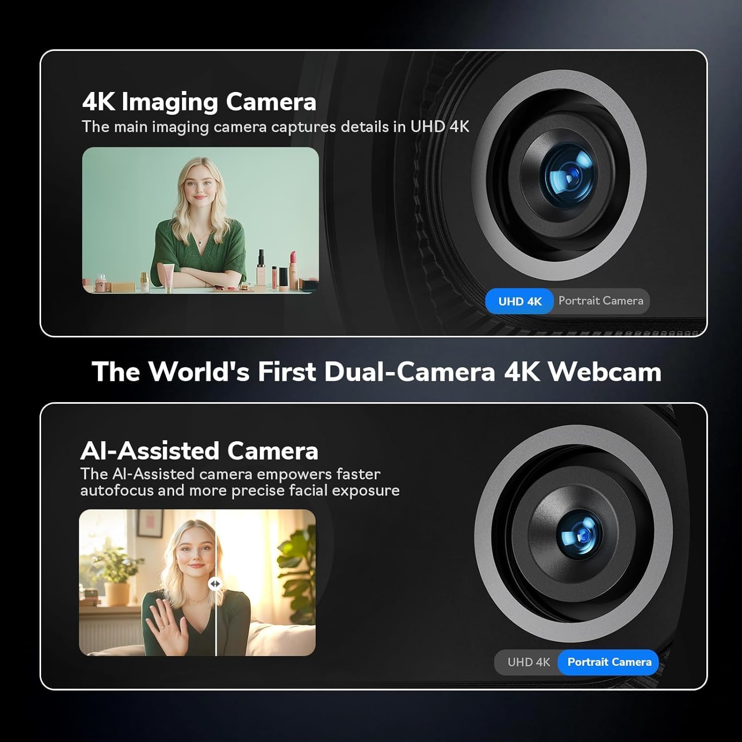 Webcam 4K EMEET Dual-Kamera KI – Desk Setup Ai Bewertung und Preis