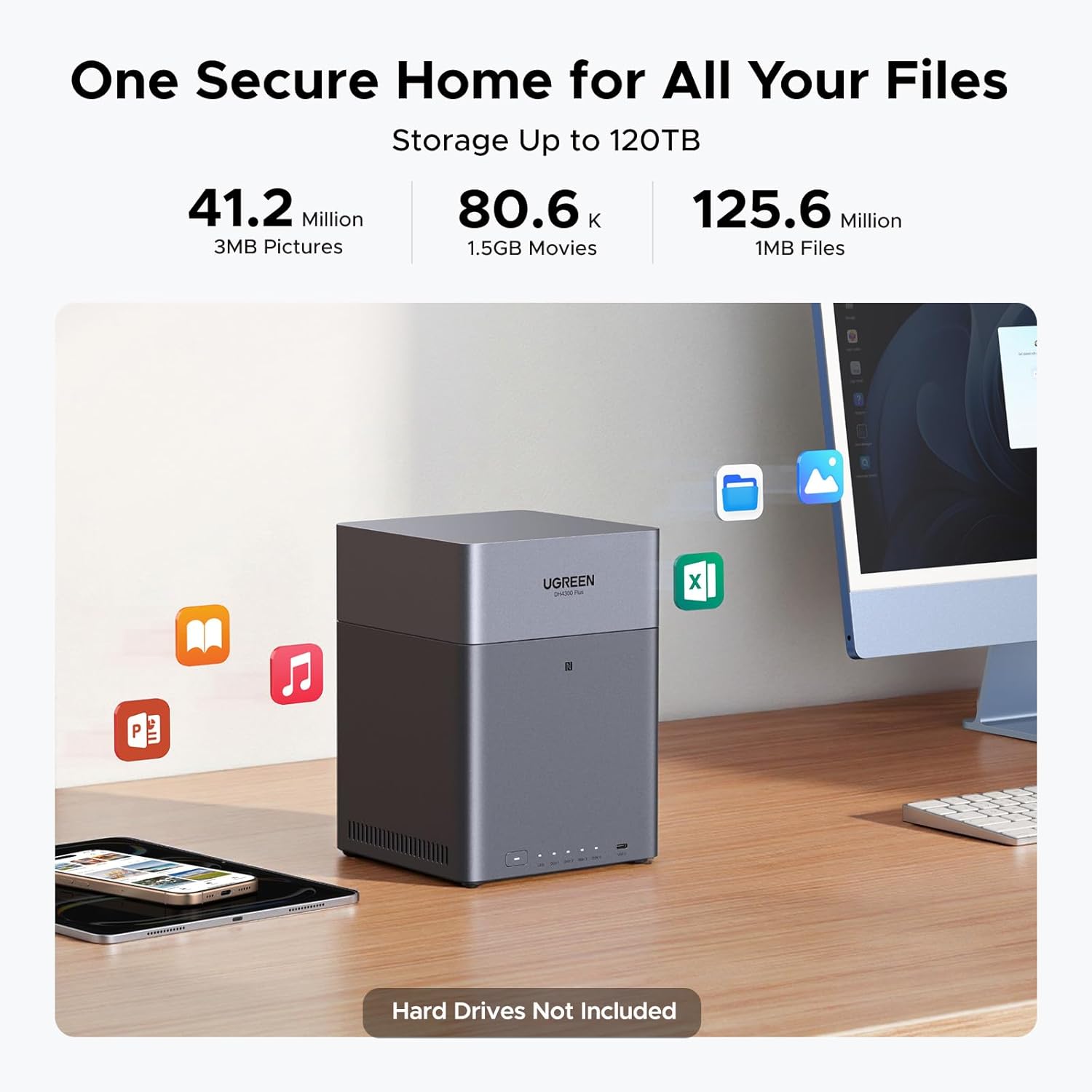 UGREEN NAS DH4300 Plus 4-Bay-D – Desk Setup Organization Bewertung und Preis
